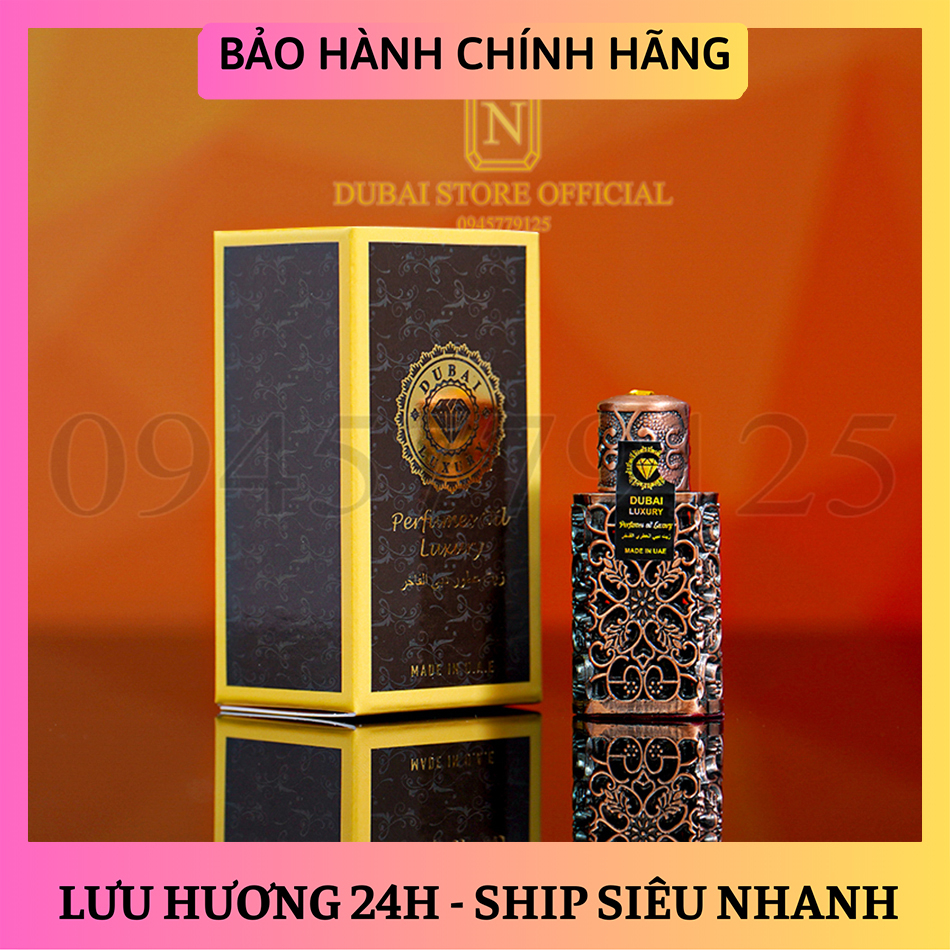 Tinh Dầu Nước Hoa Dubai Nữ Chính Hãng, Chai Mini Phù Hợp Bỏ Túi Xách Di Chuyển, Du Lịch Tiện Lợi Thơm 5 - 7 Ngày