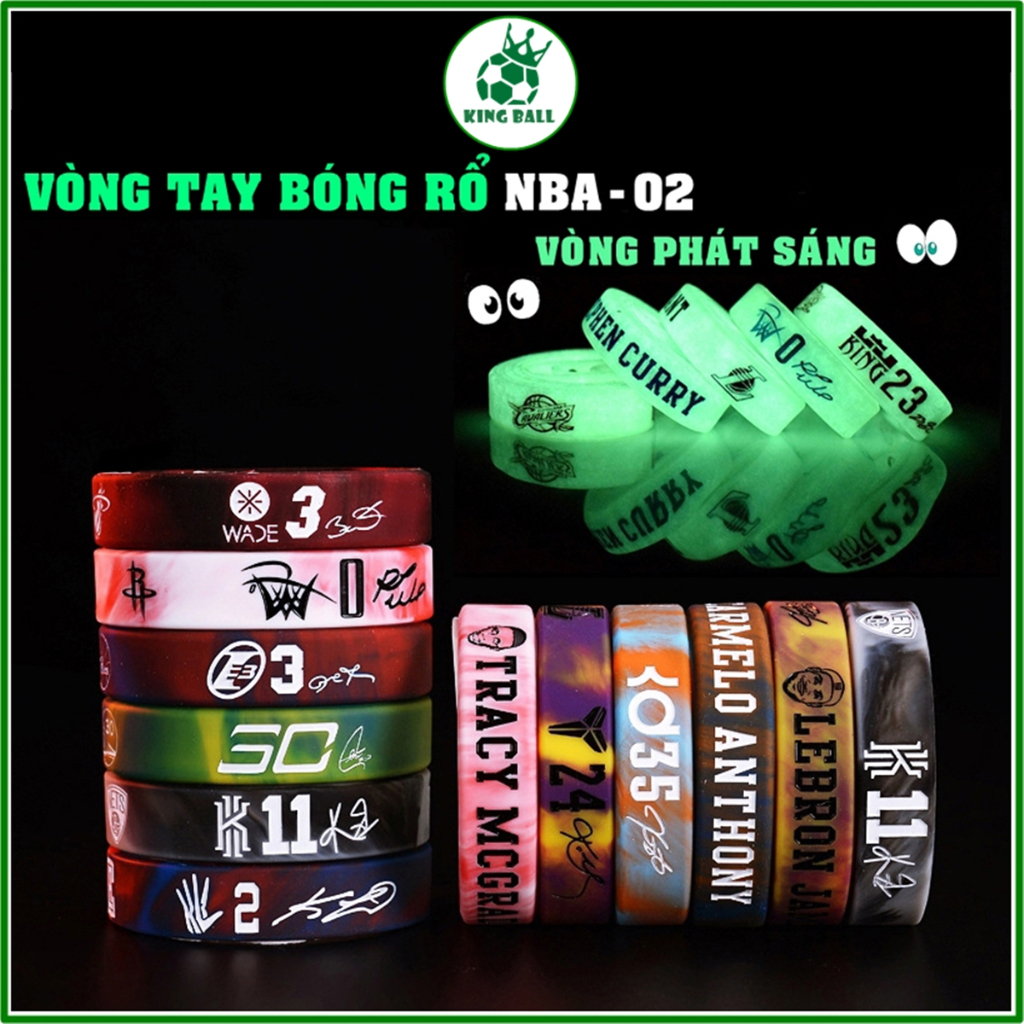 Vòng Đeo Tay Phát Sáng, Vòng Tay Cao Su Thể Thao Phản Quang Bóng Rổ Nam Nữ PRO SPORT