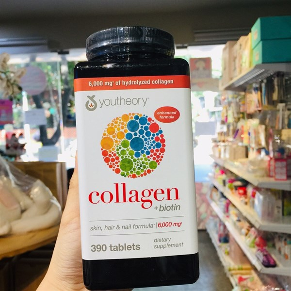 Collagen + Biotin Youtheory lọ 390 viên