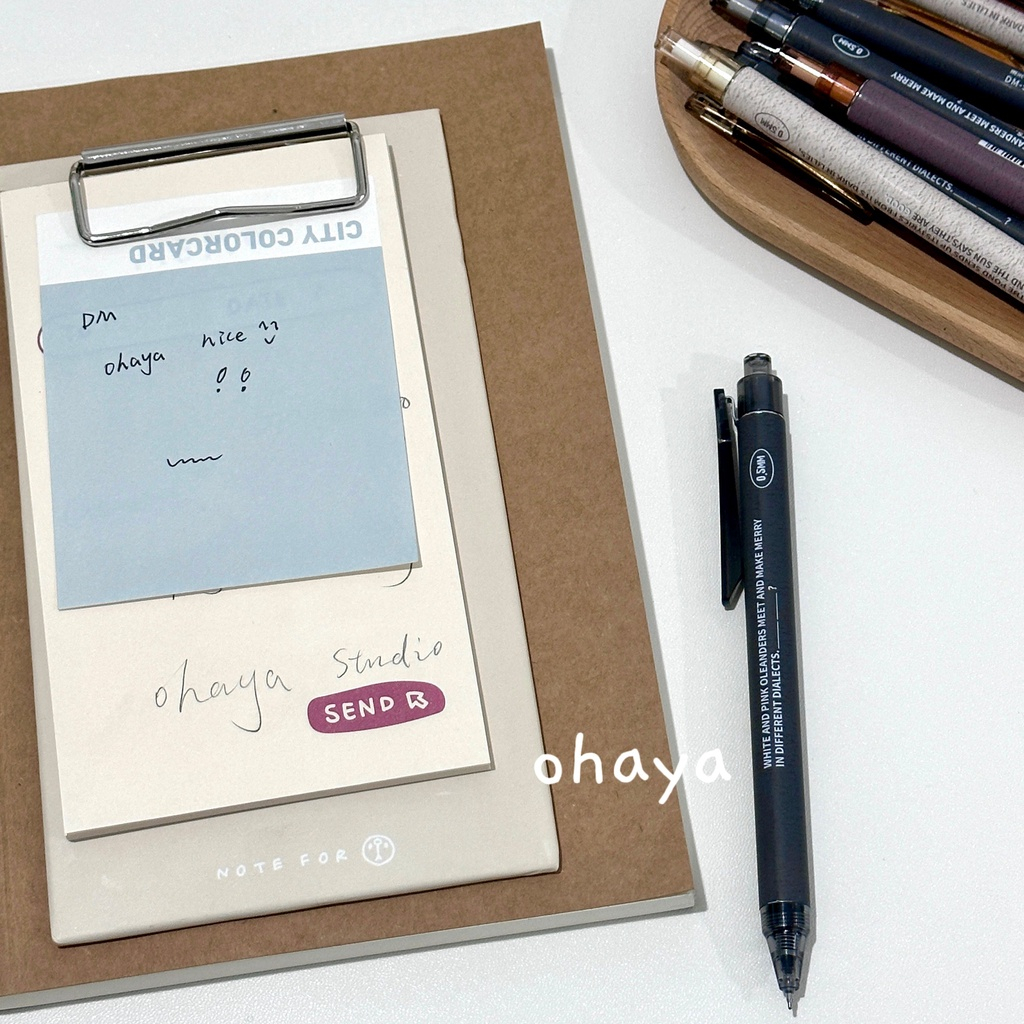 Bút bấm DOMI 903 vintage ngòi 0.5mm mực đen - Tiệm bút SHIORI