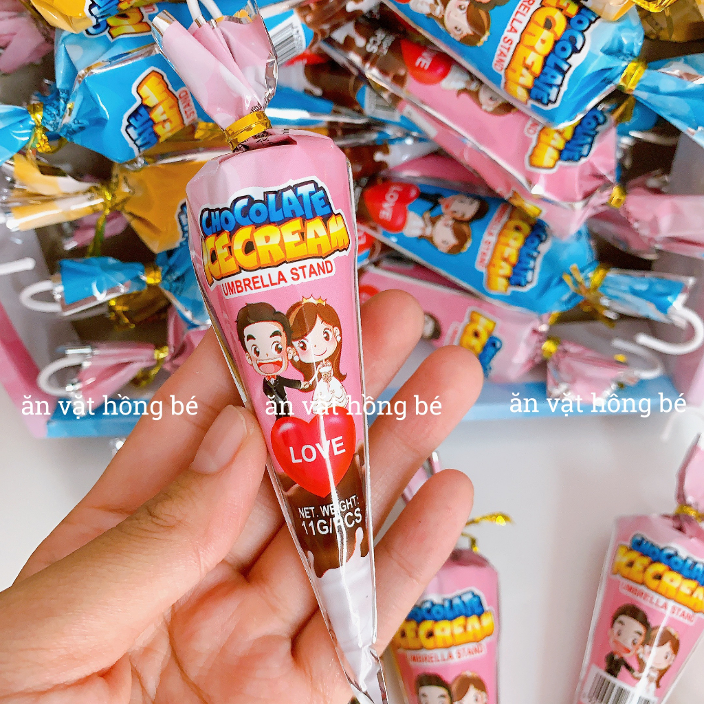 Kẹo ô sô cô la tình yêu thơm ngon, đồ ăn vặt hot nhất