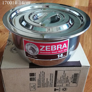Nồi thố inox 304 zebra thái lan indian 1 đáy 14cm 16cm 18cm 20cm 170014 170016 170018