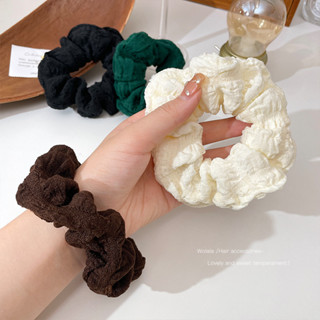 Dây buộc tóc scrunchies màu pastel trơn cao cấp AAA iLita set cột tóc dễ thương sang trọng