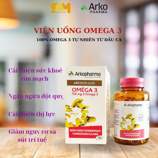 Viên uống dầu cá omega 3 arkopharma 180 viên