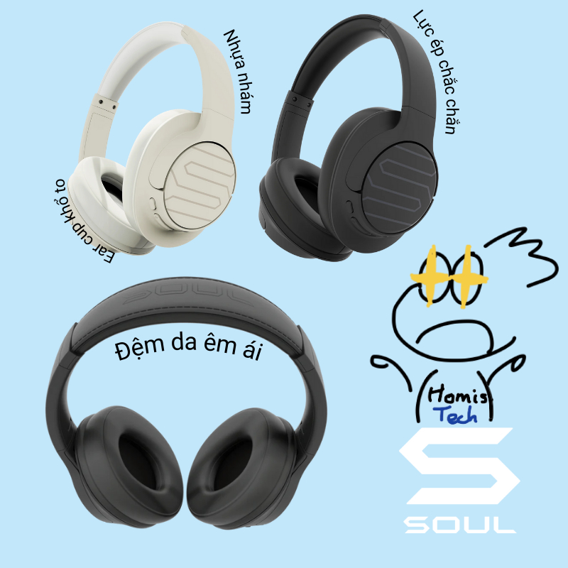 Tai Nghe Soul Ultra Wireless 2, Chơi Nhạc 60H, Bảo Hành 12 Tháng Chính Hãng | Homistech