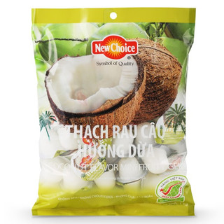 Thạch rau câu new choice hương dừa 1kg ngọt thanh trên 60 cái nhỏ