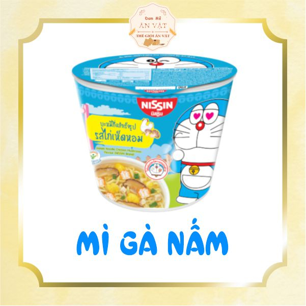 Mì ly mini Doraemon Thái Lan Nissin - Mì dinh dưỡng trẻ em đôrêmon Thái Lan