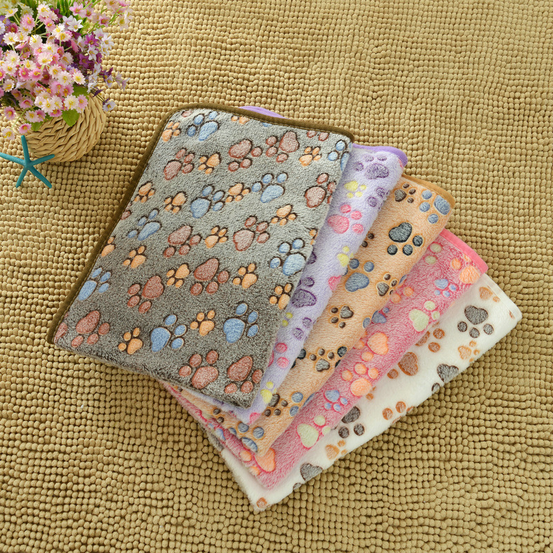 Chăn lót ổ cho cún cưng nằm điều hòa size lớn 70x50cm chất liệu nhung lông mềm mại, màu sắc siêu yêu