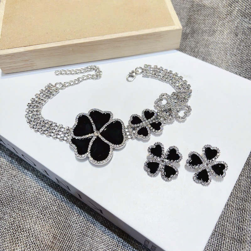 Sét hoa đá sang chảnh bộ phụ kiện thời trang hót Shop Chavi Clothing