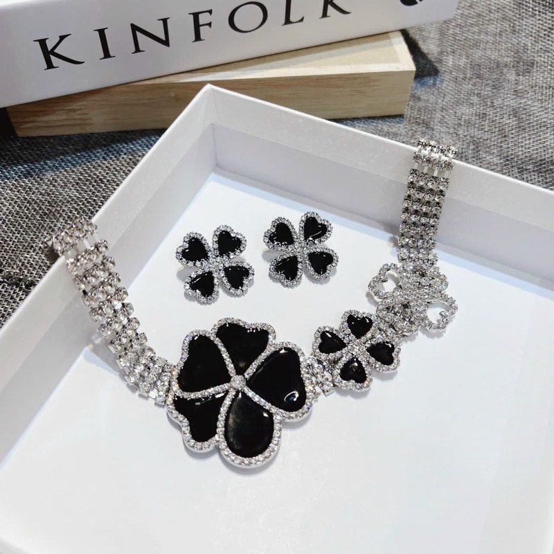 Sét hoa đá sang chảnh bộ phụ kiện thời trang hót Shop Chavi Clothing