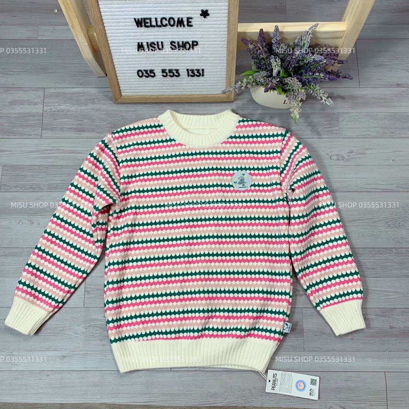 Áo len lót lông cao cấp bé gái