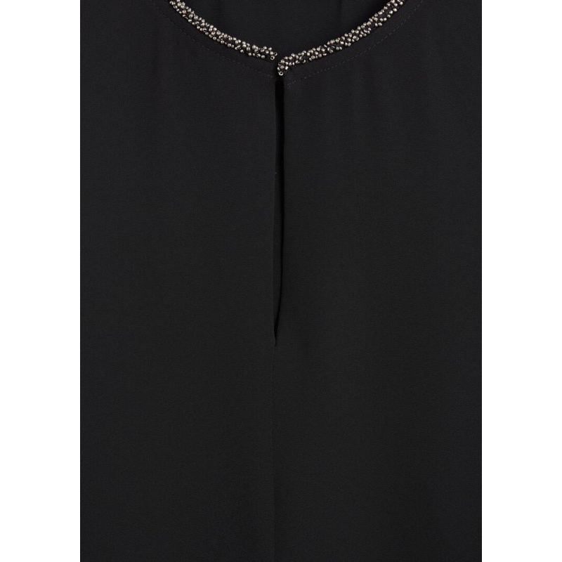 Áo Mango auth đen đính đá