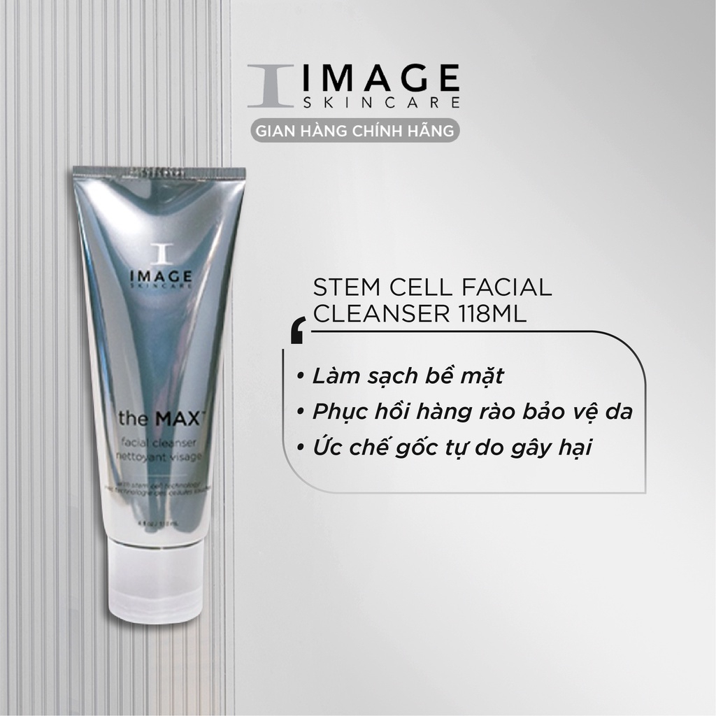Sữa rửa mặt phục hồi và nuôi dưỡng da Image Skincare The Max Stem Cell Facial Cleanser 118ml (new)