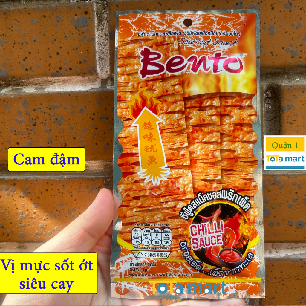 Mực Bento Thái Lan dây treo 13 gói . Chính hãng.