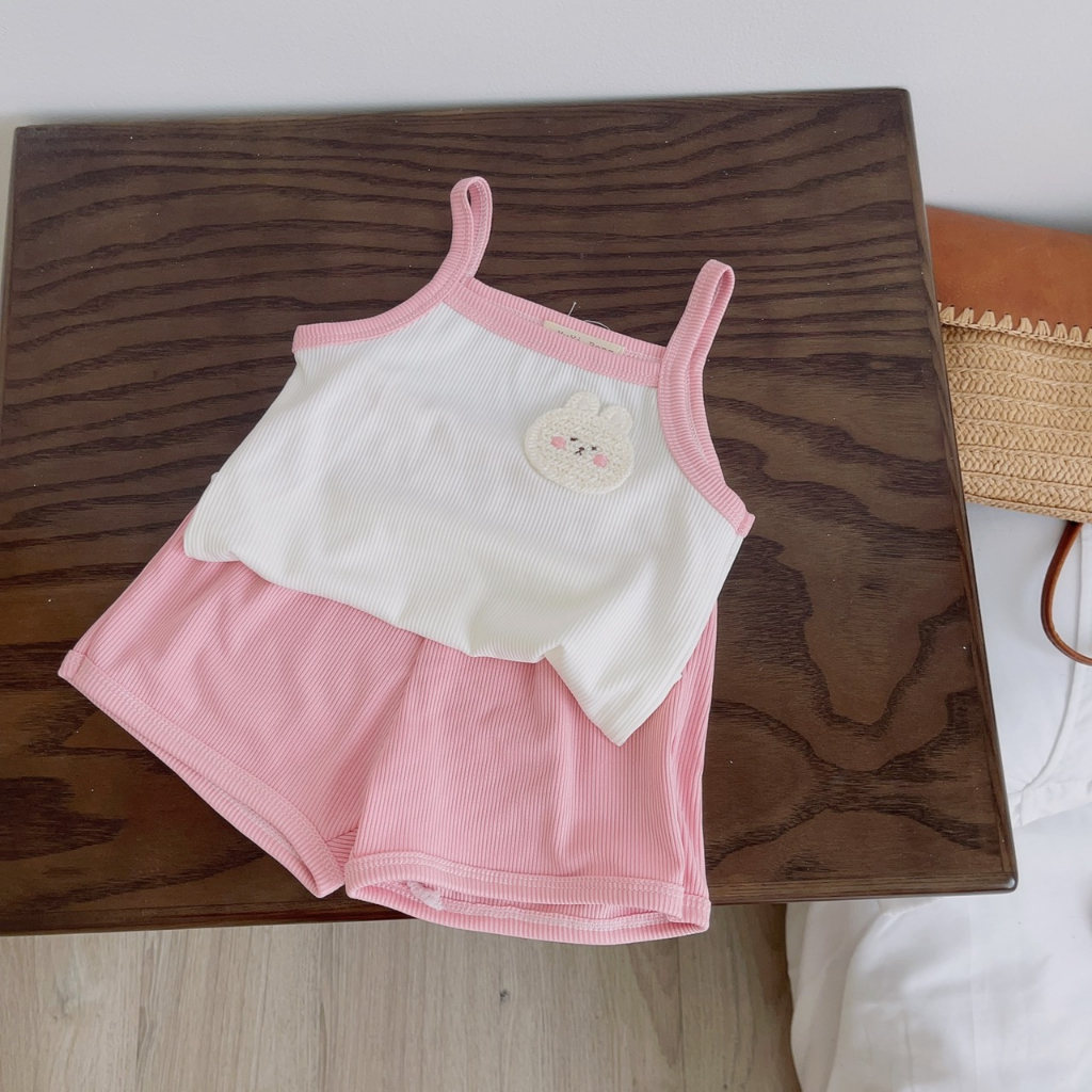 Bộ Quần Áo 3 Lỗ Cho Bé Gái, Bộ Quần Áo 2 Dây Cute Chất Siêu Mát Hàng Loại 1 Cho Bé Gái