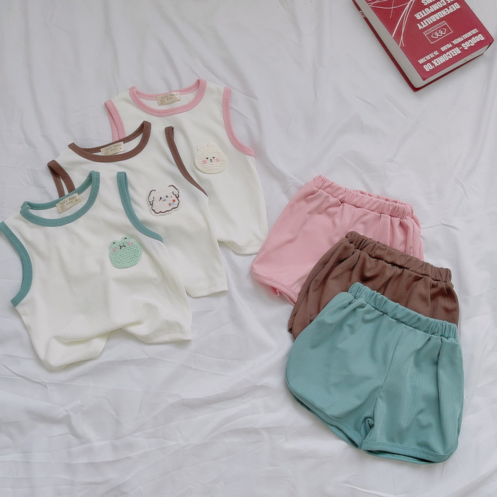 Bộ Quần Áo 3 Lỗ Cho Bé Gái, Bộ Quần Áo 2 Dây Cute Chất Siêu Mát Hàng Loại 1 Cho Bé Gái