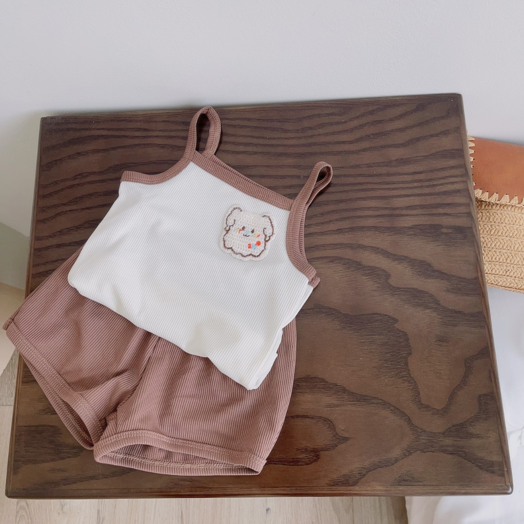 Bộ Quần Áo 3 Lỗ Cho Bé Gái, Bộ Quần Áo 2 Dây Cute Chất Siêu Mát Hàng Loại 1 Cho Bé Gái