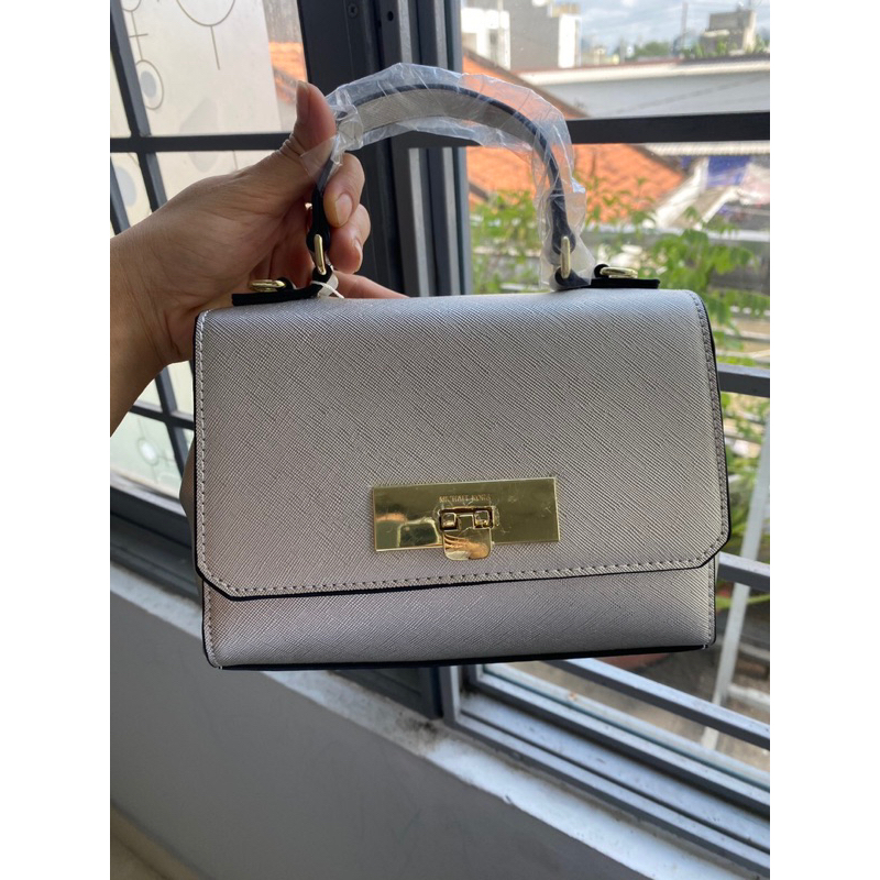 Túi xách nữ m  k Eva màu bạc hàng đẹp giá sale