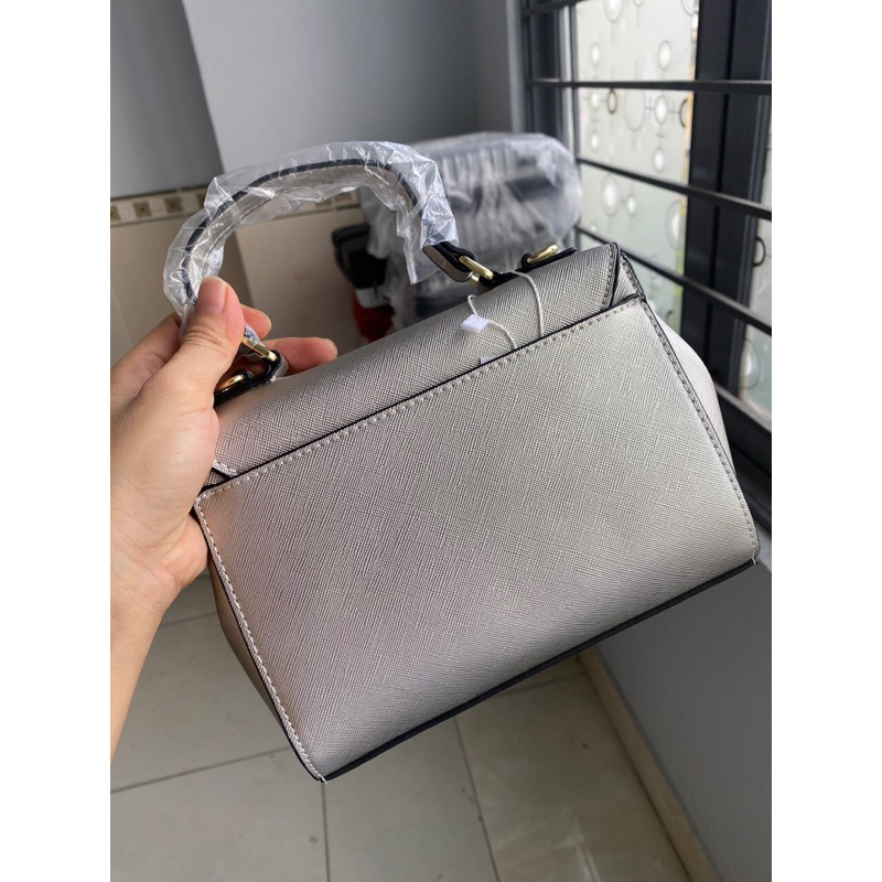 Túi xách nữ m  k Eva màu bạc hàng đẹp giá sale