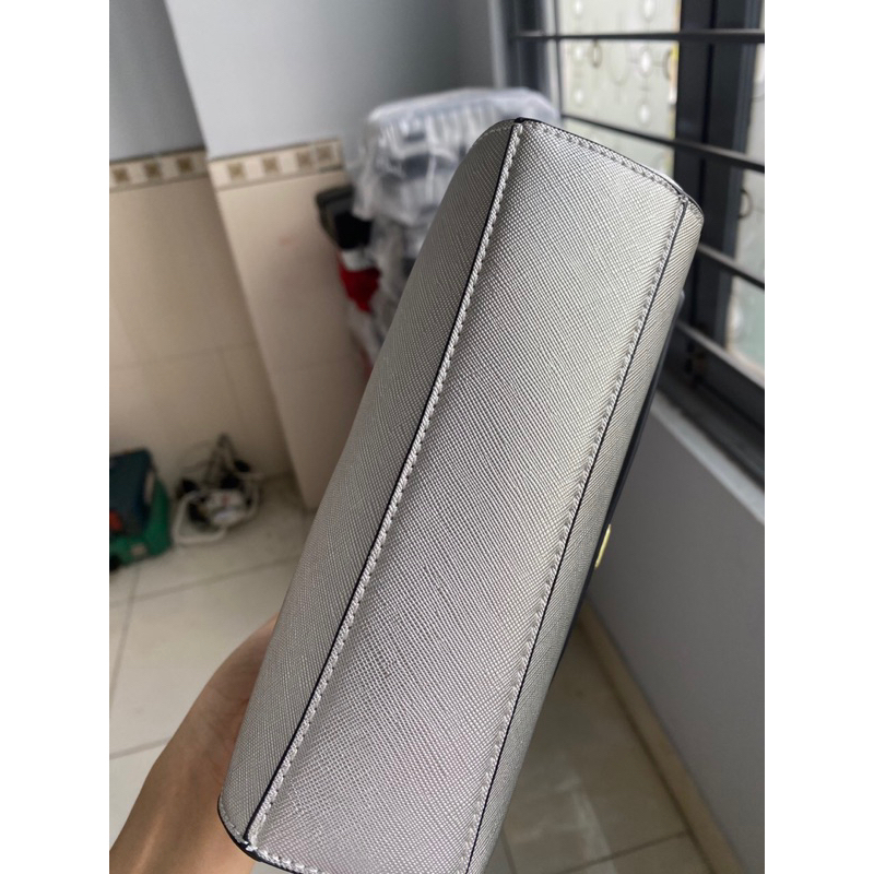 Túi xách nữ m  k Eva màu bạc hàng đẹp giá sale
