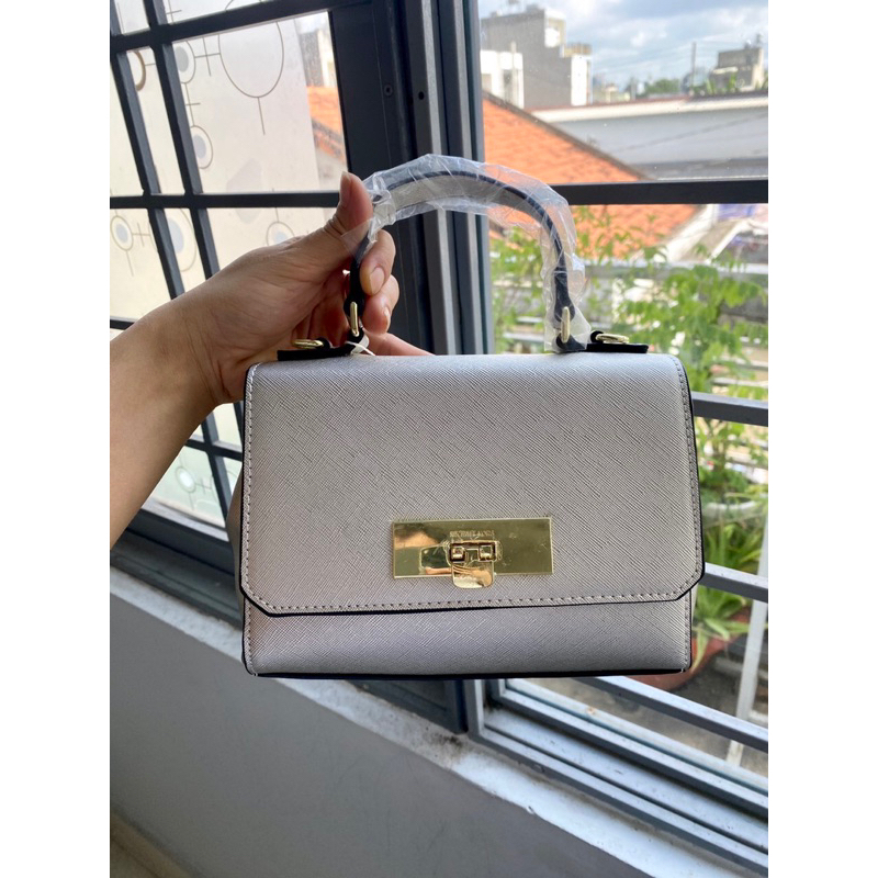 Túi xách nữ m  k Eva màu bạc hàng đẹp giá sale