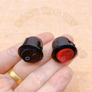 Công tắc bập bênh tròn 2 chân kcd1-105 6a/250v loại 20mm