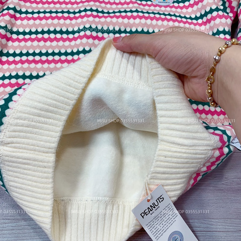 Áo len lót lông cao cấp bé gái