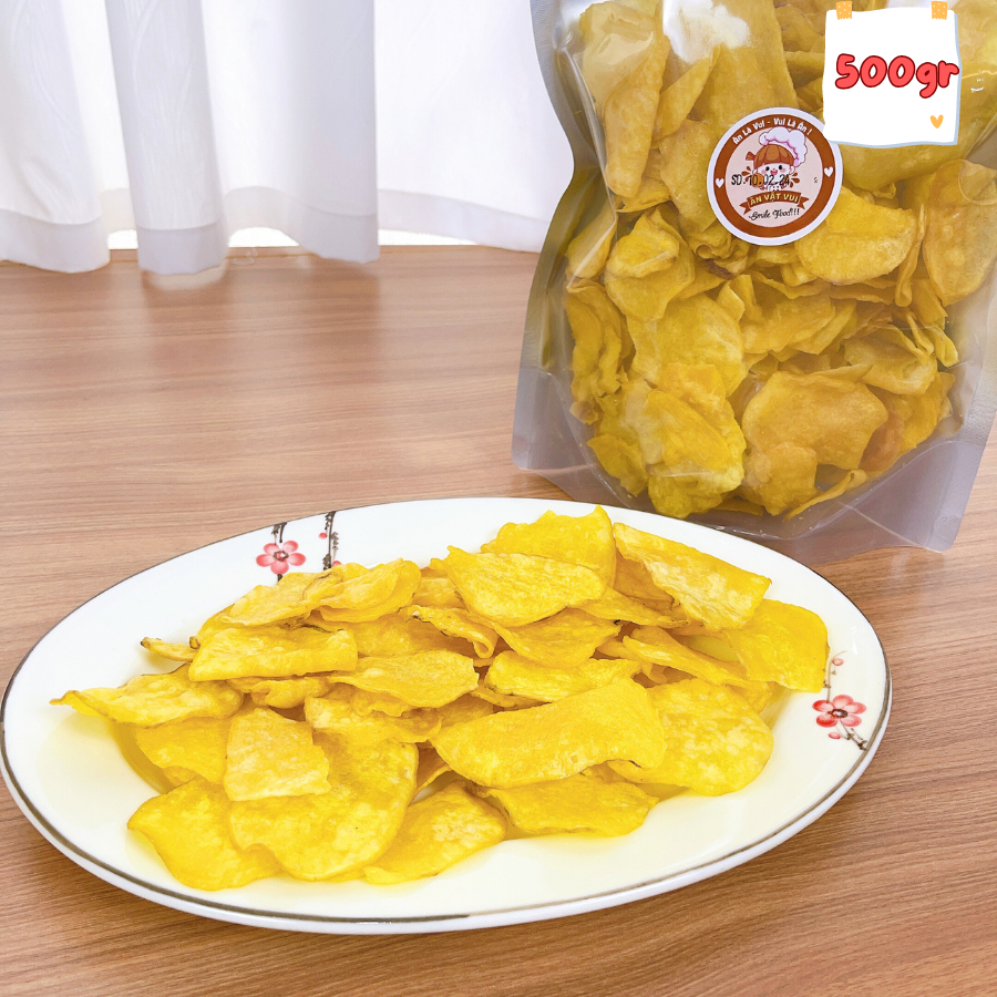 Khoai lang vàng sấy mật ong 500g Ăn Vặt Vui