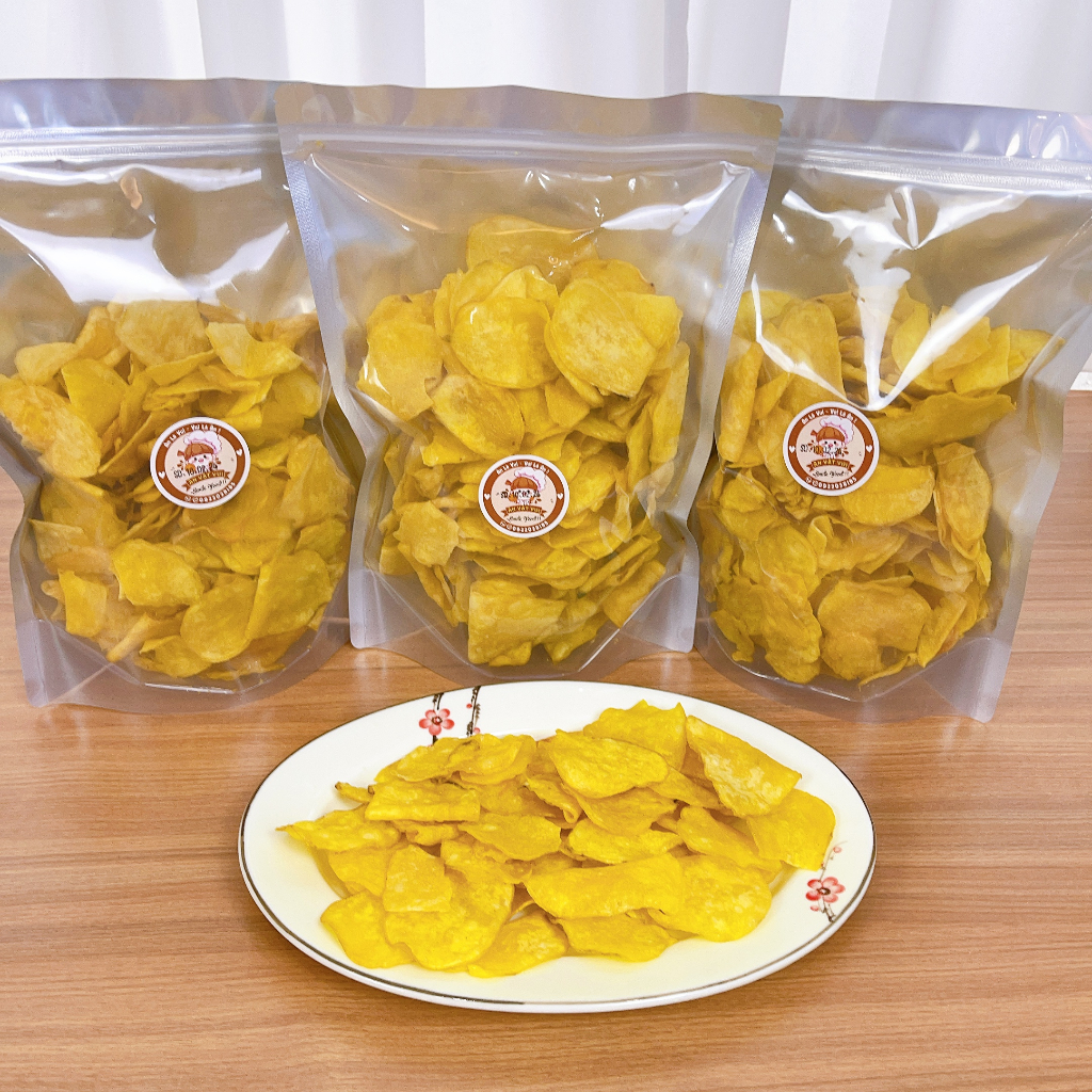 Khoai lang vàng sấy mật ong 500g Ăn Vặt Vui