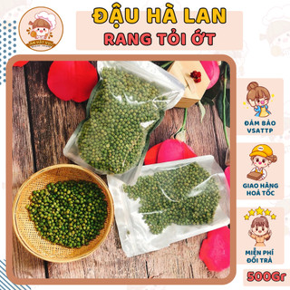 Đậu hà lan rang tỏi ớt 500g ăn vặt vui