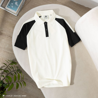 Áo Polo Nam Phối Vai Bo BỜM SHOP (Beacon Denim cũ) Mã AOPL34 Form Regular, Lịch Sự