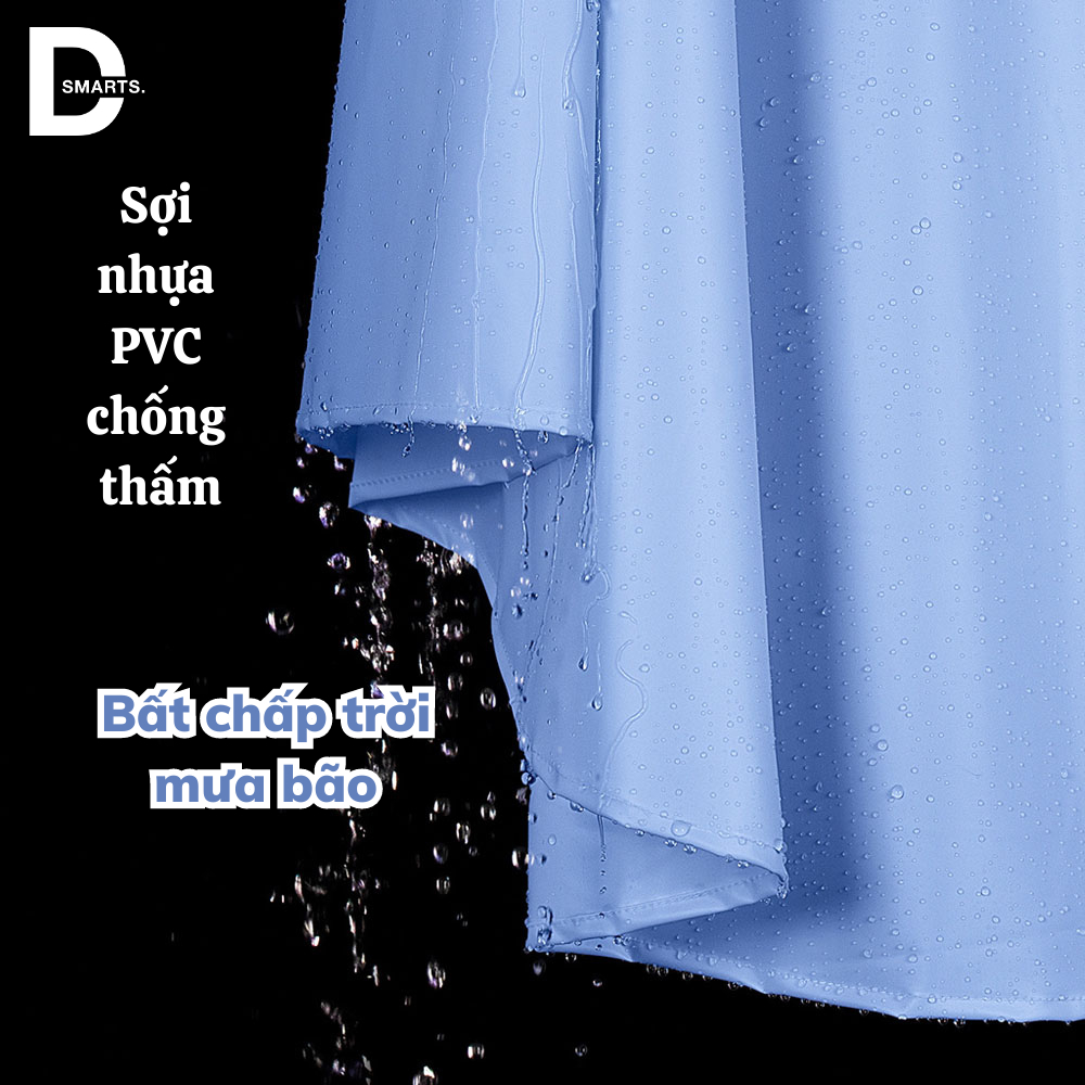 Áo Mưa Nửa Trước Trong Suốt Cho Mẹ và Bé, Vải Chống Thấm Có Kính Chắn Mưa, Che Phủ Toàn Thân, Áo Mưa Chùm Áo Mưa Choàng