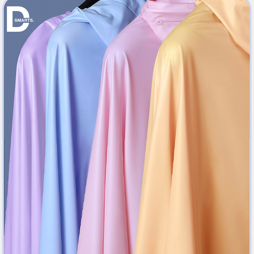 Áo Mưa Nửa Trước Trong Suốt Cho Mẹ và Bé, Vải Chống Thấm Có Kính Chắn Mưa, Che Phủ Toàn Thân, Áo Mưa Chùm Áo Mưa Choàng