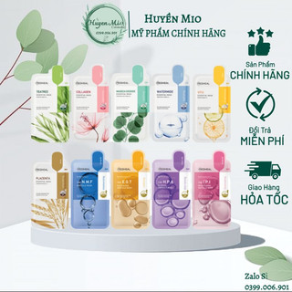 Mặt nạ trà xanh mediheal tea tree/ placenta/vita/collagen care solution essential mask -huyenmio