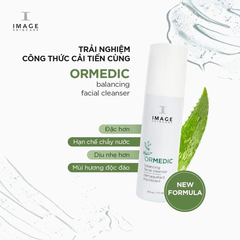 Sữa rửa mặt làm dịu da Image Skincare Ormedic Balancing Facial Cleanser Mini 7.4ml (new)