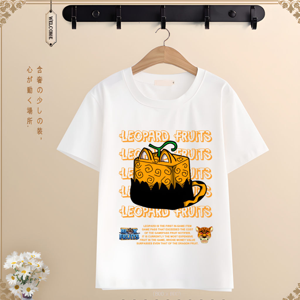 Áo Thun In hình Games Blox Fruits Shadow Dragon các trái ác quỷ cực chất cho bé - Có size Trẻ Em