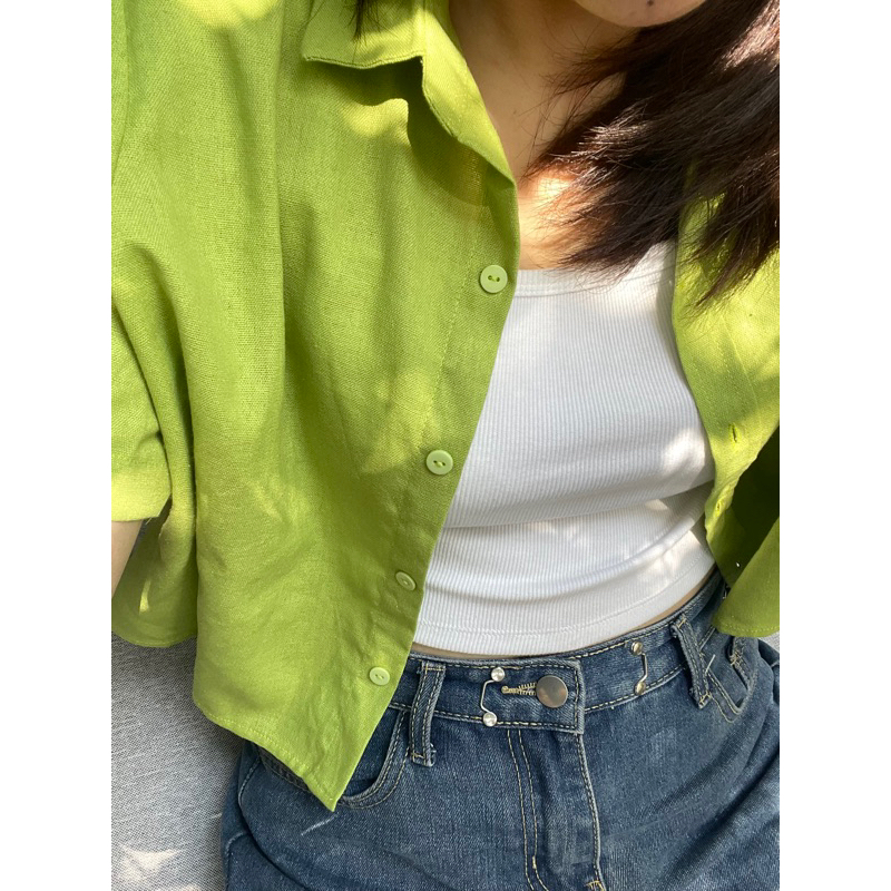 Áo sơ mi form ngắn mùa hè PAULA SHIRT