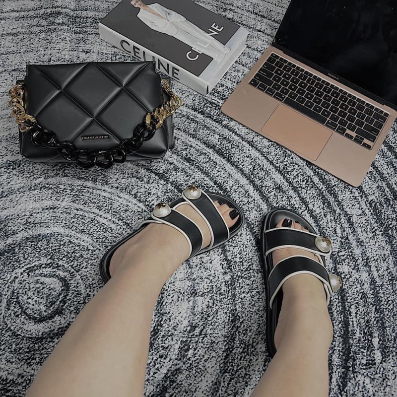 Túi ô trám quai xích nhựa size 22cm