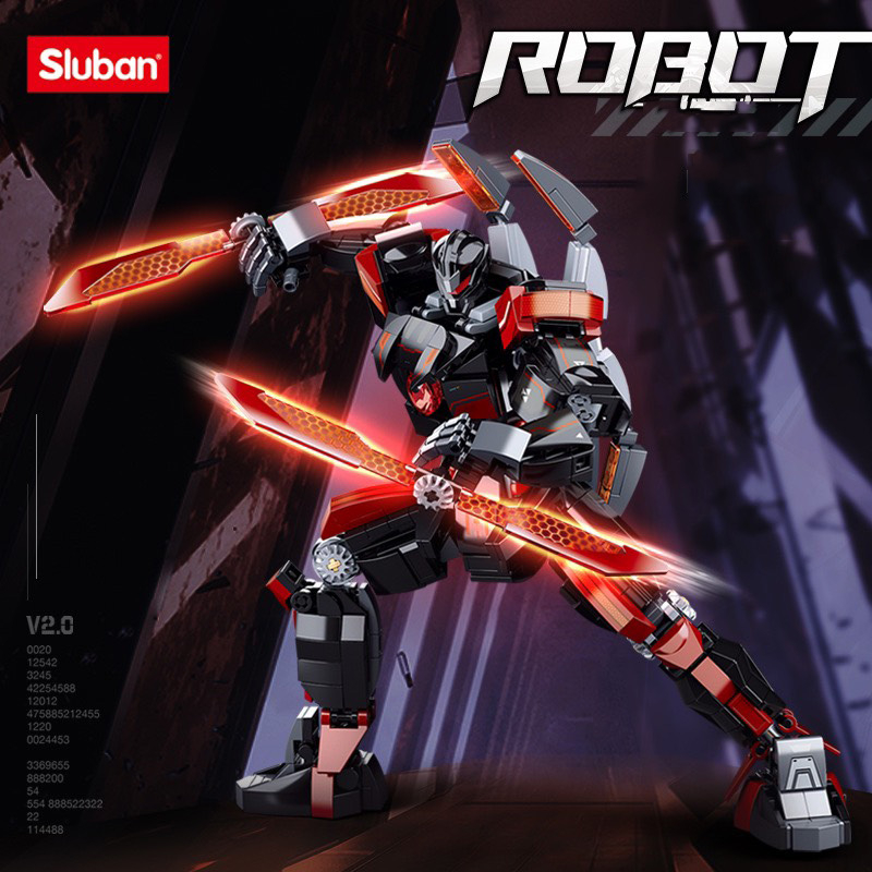 Đồ chơi lắp ráp robot Sluban mô hình Dark Wanderer mã B1120 nhựa ABS 585pcs