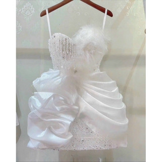 ( SẴN KHO ) Đầm body dự tiệc TRIPBLE T DRESS lông vũ kết cườm sang trọng - size S/M/L