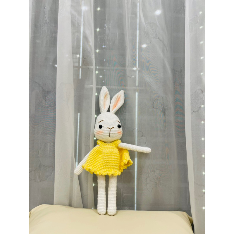 (GIÁ RẺ VÔ ĐỊCH) Bé thỏ làm thủ công bằng len, bé thỏ handmade