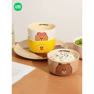 Order bộ chén dĩa muỗng gấu line friends
