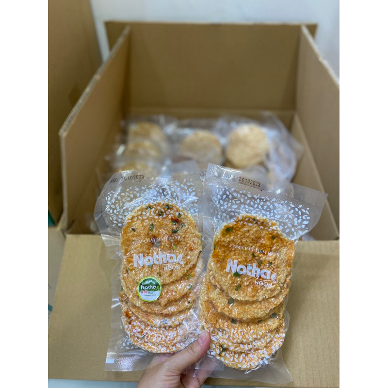 Cơm cháy mắm hành Natha Ngon