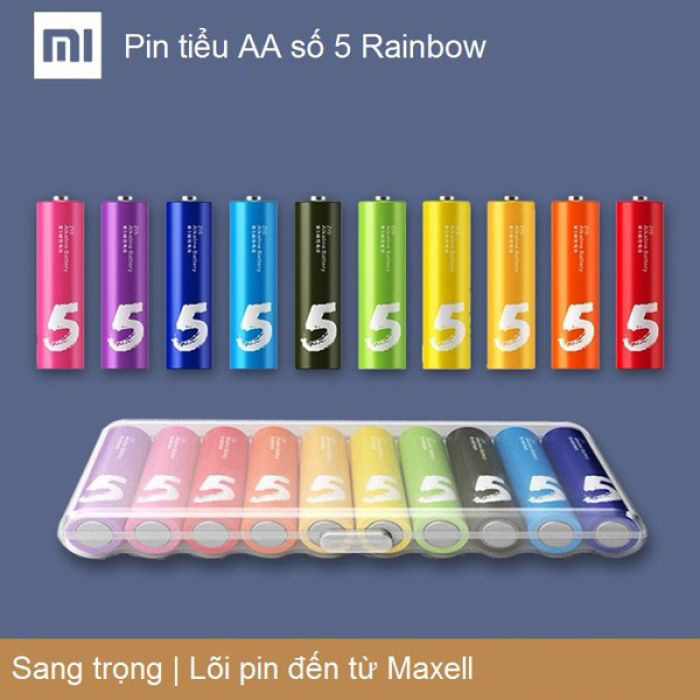 Pin tiểu AA hãng XIAOMI Rainbow Battery - viên to