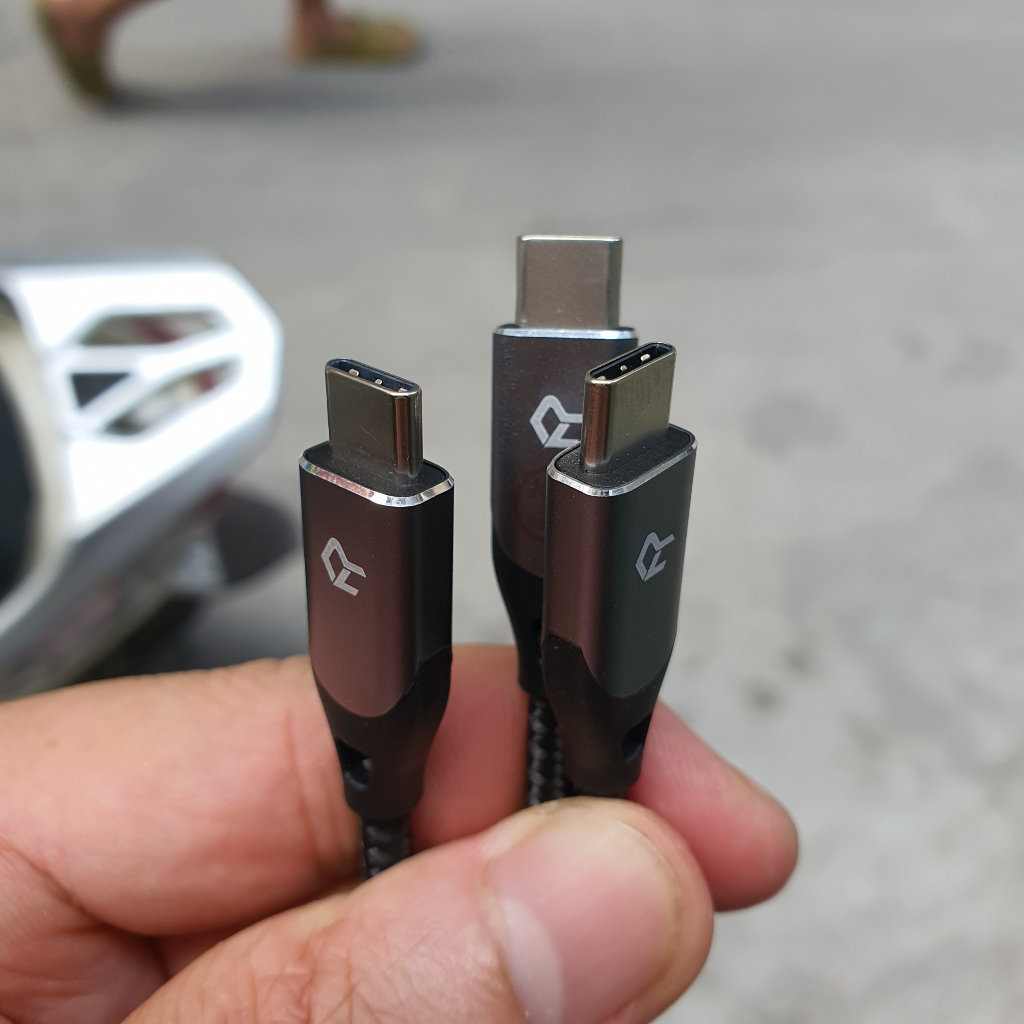 Cáp Sạc Siêu Nhanh C-C 5A, 100W, Dây Dù Dài 1.8M, Chính Hãng Rankie Xuất Mỹ, Sạc ĐT Laptop...