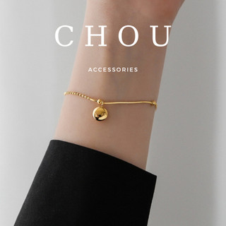 Vòng tay titan, lắc tay titan mặt tròn lucky | chou accessories |
