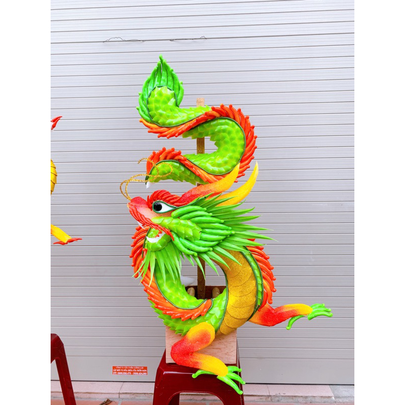 Vảy Nhựa lên  Rồng Phượng thành phẩm tráp lễ