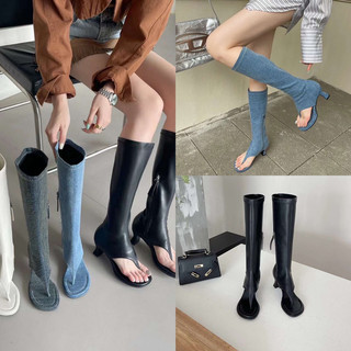 Boot thu đông xỏ ngón dáng dưới gối