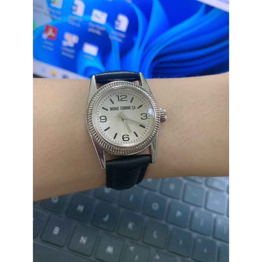 Đồng hồ nữ thương hiệu Nhật Bản, Mono Comme CA 95-00Qj01, hàng si Nhật nguyên hộp, còn khá mới như chưa sử dụng