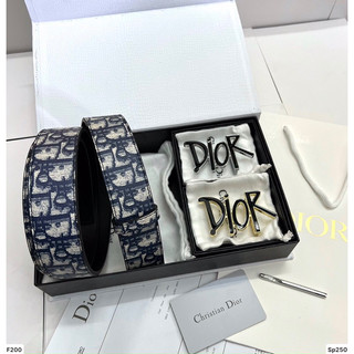Thắt lưng nam dior 2 mặt full box thẻ bill hộp bảo vệ đi kèm